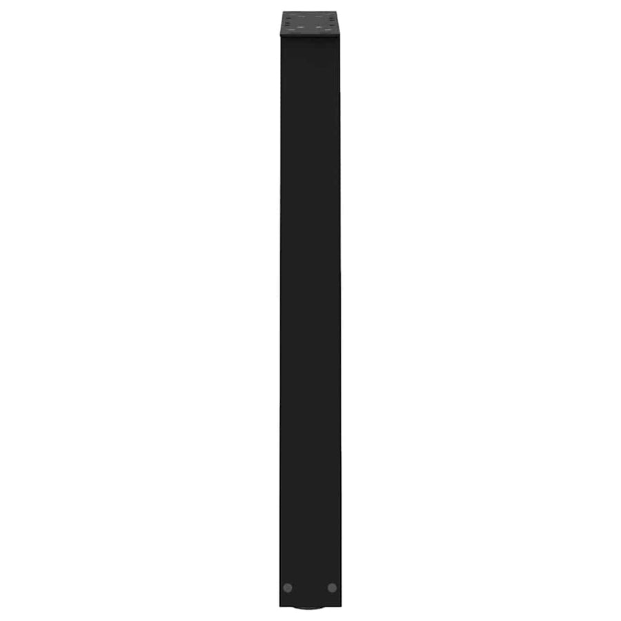Dining Table Legs V-Shape 2 pcs Black 50x(72-73.3) cm Steel