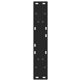 Dining Table Legs V-Shape 2 pcs Black 50x(72-73.3) cm Steel