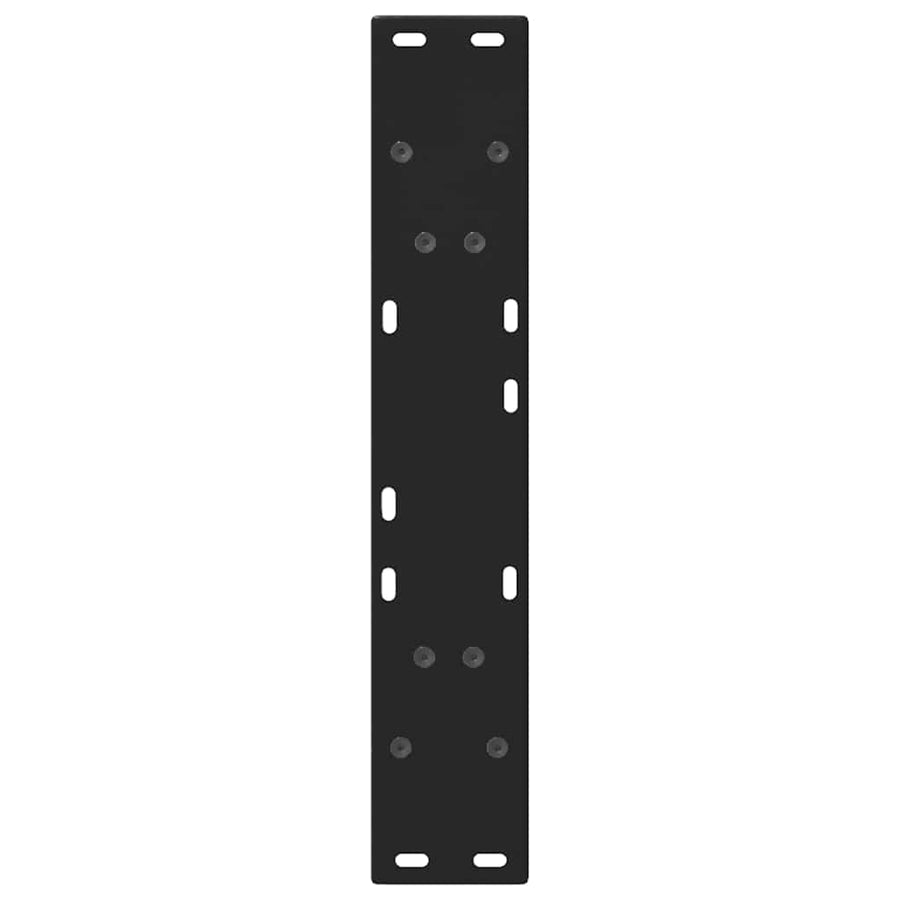 Dining Table Legs V-Shape 2 pcs Black 50x(72-73.3) cm Steel