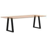 Dining Table Legs V-Shape 2 pcs Black 50x(72-73.3) cm Steel