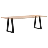 Dining Table Legs V-Shape 2 pcs Black 50x(72-73.3) cm Steel - Low Angle