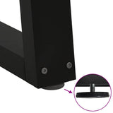 Dining Table Legs V-Shape 2 pcs Black 50x(72-73.3) cm Steel - Extra Image