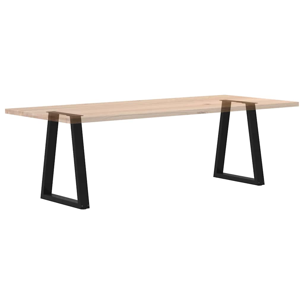 Dining Table Legs V-Shape 2 pcs Black 60x(72-73.3) cm Steel