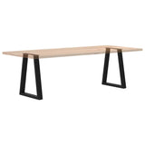 Dining Table Legs V-Shape 2 pcs Black 60x(72-73.3) cm Steel