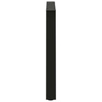Dining Table Legs V-Shape 2 pcs Black 70x(72-73.3) cm Steel