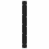 Dining Table Legs V-Shape 2 pcs Black 70x(72-73.3) cm Steel