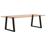 Dining Table Legs V-Shape 2 pcs Black 70x(72-73.3) cm Steel