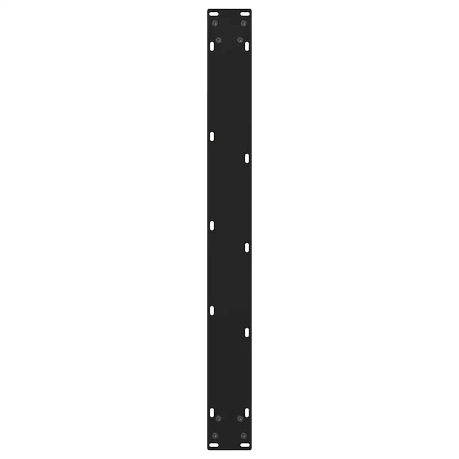 Dining Table Legs V-Shape 2 pcs Black 80x(72-73.3) cm Steel