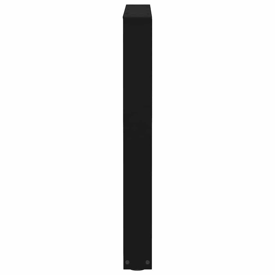 Dining Table Legs V-Shape 2 pcs Black 60x(72-73.3) cm Steel