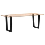 Dining Table Legs V-Shape 2 pcs Black 60x(72-73.3) cm Steel - Low Angle