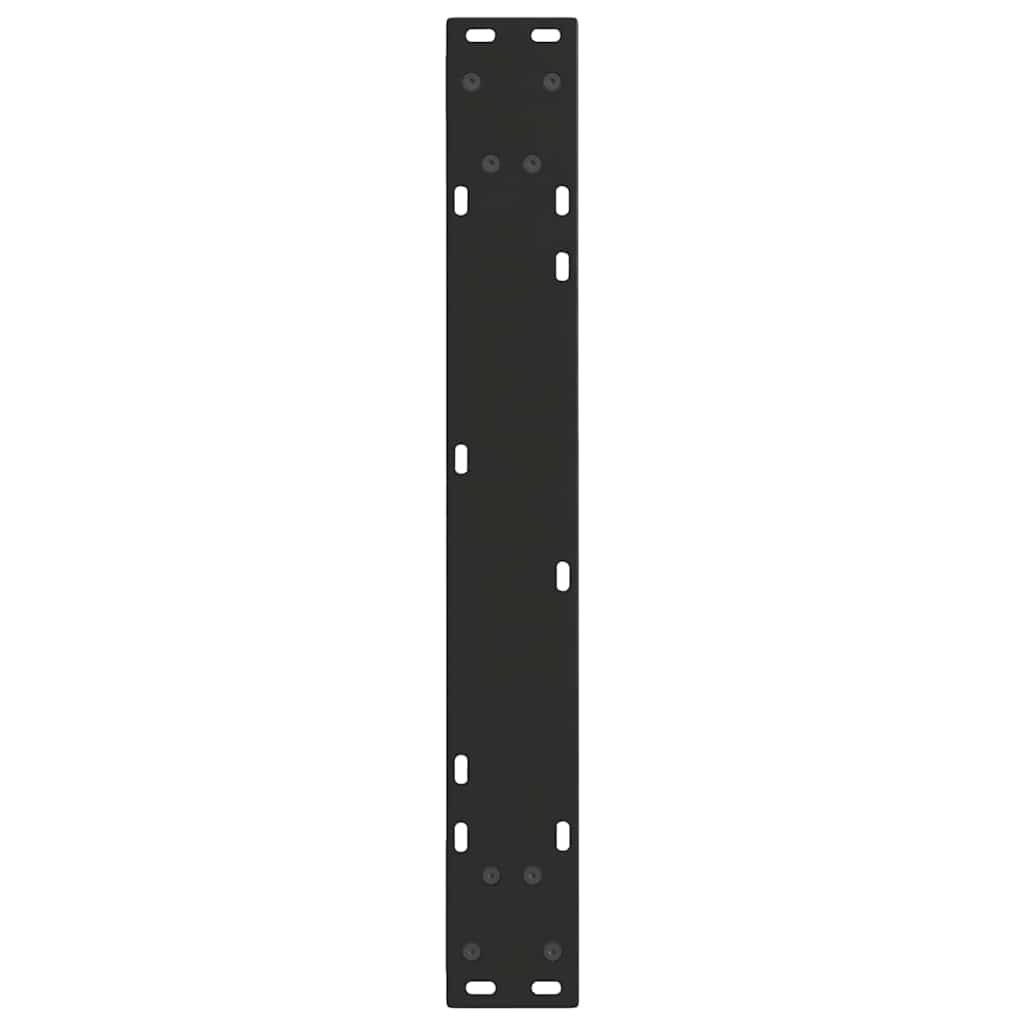 Dining Table Legs V-Shape 2 pcs Black 70x(72-73.3) cm Steel