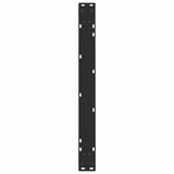 Dining Table Legs V-Shape 2 pcs Black 80x(72-73.3) cm Steel - Close-Up Angle
