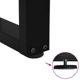 Dining Table Legs V-Shape 2 pcs Black 80x(72-73.3) cm Steel - Extra Image