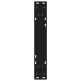 Dining Table Legs 2 pcs Black 60x(72-73.3) cm Steel