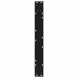 Dining Table Legs 2 pcs Black 70x(72-73.3) cm Steel