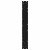 Dining Table Legs 2 pcs Black 80x(72-73.3) cm Steel