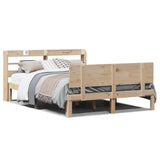 Bed Frame with Headboard without Mattress 150x200 cm - Front View