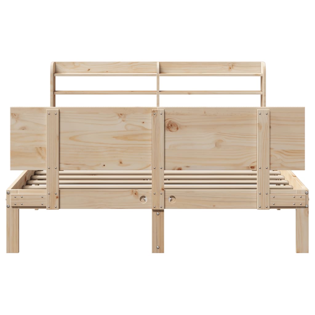 Bed Frame with Headboard without Mattress 150x200 cm
