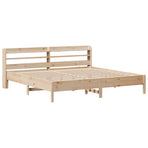 Bed Frame without Mattress 180x200 cm Solid Wood Pine