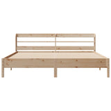 Bed Frame without Mattress 180x200 cm Solid Wood Pine