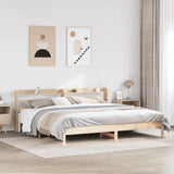 Bed Frame without Mattress 180x200 cm Solid Wood Pine