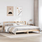 Bed Frame without Mattress 180x200 cm Solid Wood Pine
