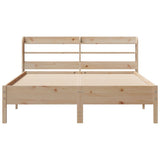 Bed Frame without Mattress 150x200 cm Solid Wood Pine - Top-Down View
