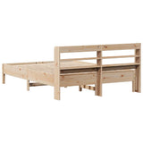 Bed Frame without Mattress 150x200 cm Solid Wood Pine