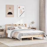 Bed Frame without Mattress 150x200 cm Solid Wood Pine
