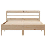 Bed Frame without Mattress 135x190 cm Solid Wood Pine