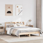Bed Frame without Mattress 135x190 cm Solid Wood Pine