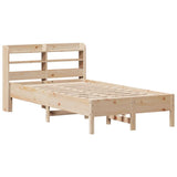 Bed Frame without Mattress 90x190 cm Solid Wood Pine