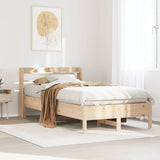 Bed Frame without Mattress 90x190 cm Solid Wood Pine