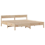 Bed Frame without Mattress 180x200 cm Solid Wood Pine - Close-Up Angle