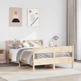 Bed Frame without Mattress 150x200 cm Solid Wood Pine