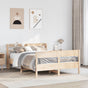 Bed Frame without Mattress 150x200 cm Solid Wood Pine