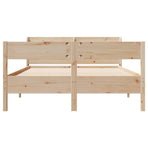 Bed Frame without Mattress 135x190 cm Solid Wood Pine