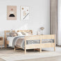 Bed Frame without Mattress 135x190 cm Solid Wood Pine