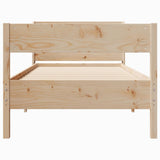 Bed Frame without Mattress 90x190 cm Solid Wood Pine - Top-Down View