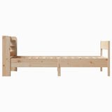 Bed Frame without Mattress 90x190 cm Solid Wood Pine - 45-Degree Angle