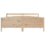 Bed Frame without Mattress 180x200 cm Solid Wood Pine - Top-Down View