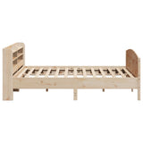 Bed Frame without Mattress 180x200 cm Solid Wood Pine