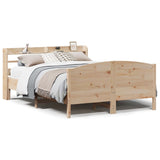 Bed Frame without Mattress 150x200 cm Solid Wood Pine