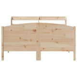 Bed Frame without Mattress 150x200 cm Solid Wood Pine - Top-Down View