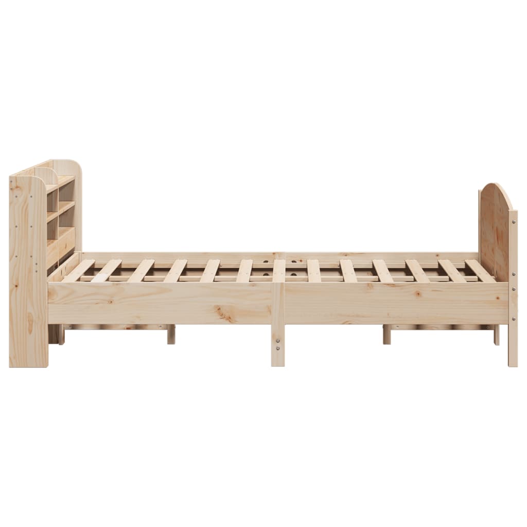 Bed Frame without Mattress 150x200 cm Solid Wood Pine