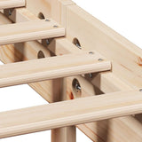 Bed Frame without Mattress 150x200 cm Solid Wood Pine