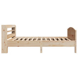 Bed Frame without Mattress 90x190 cm Solid Wood Pine