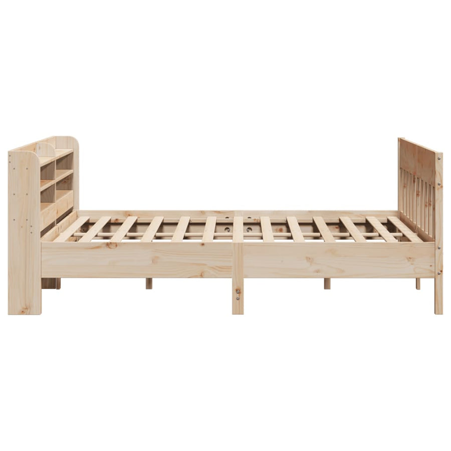Bed Frame without Mattress 180x200 cm Solid Wood Pine