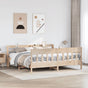 Bed Frame without Mattress 180x200 cm Solid Wood Pine