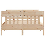 Bed Frame without Mattress 150x200 cm Solid Wood Pine